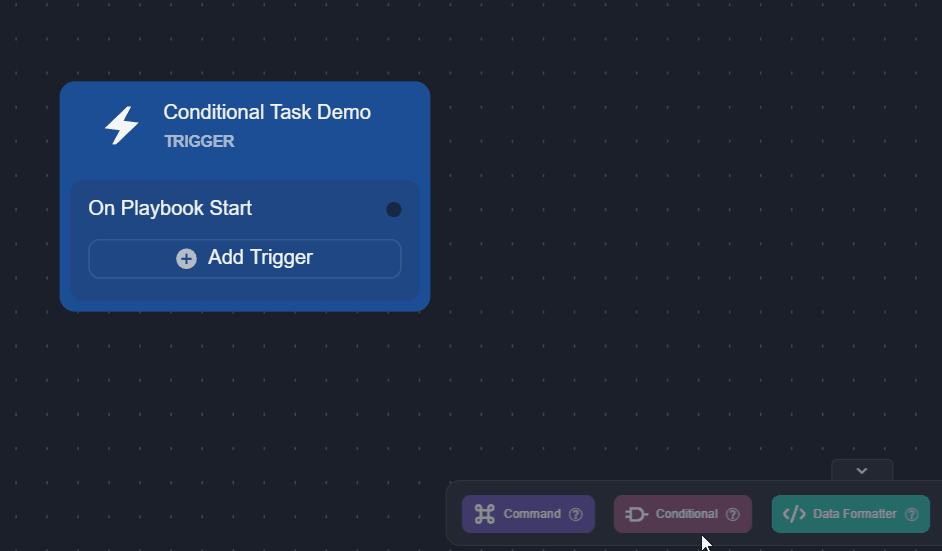 add contional to playbook start trigger.gif