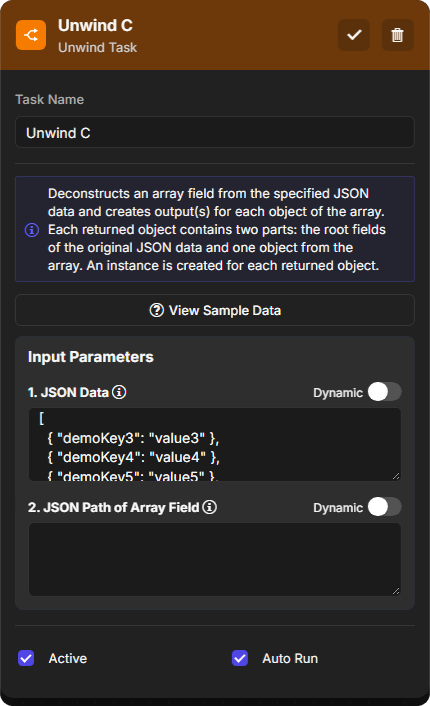 Unwind C JSON Data