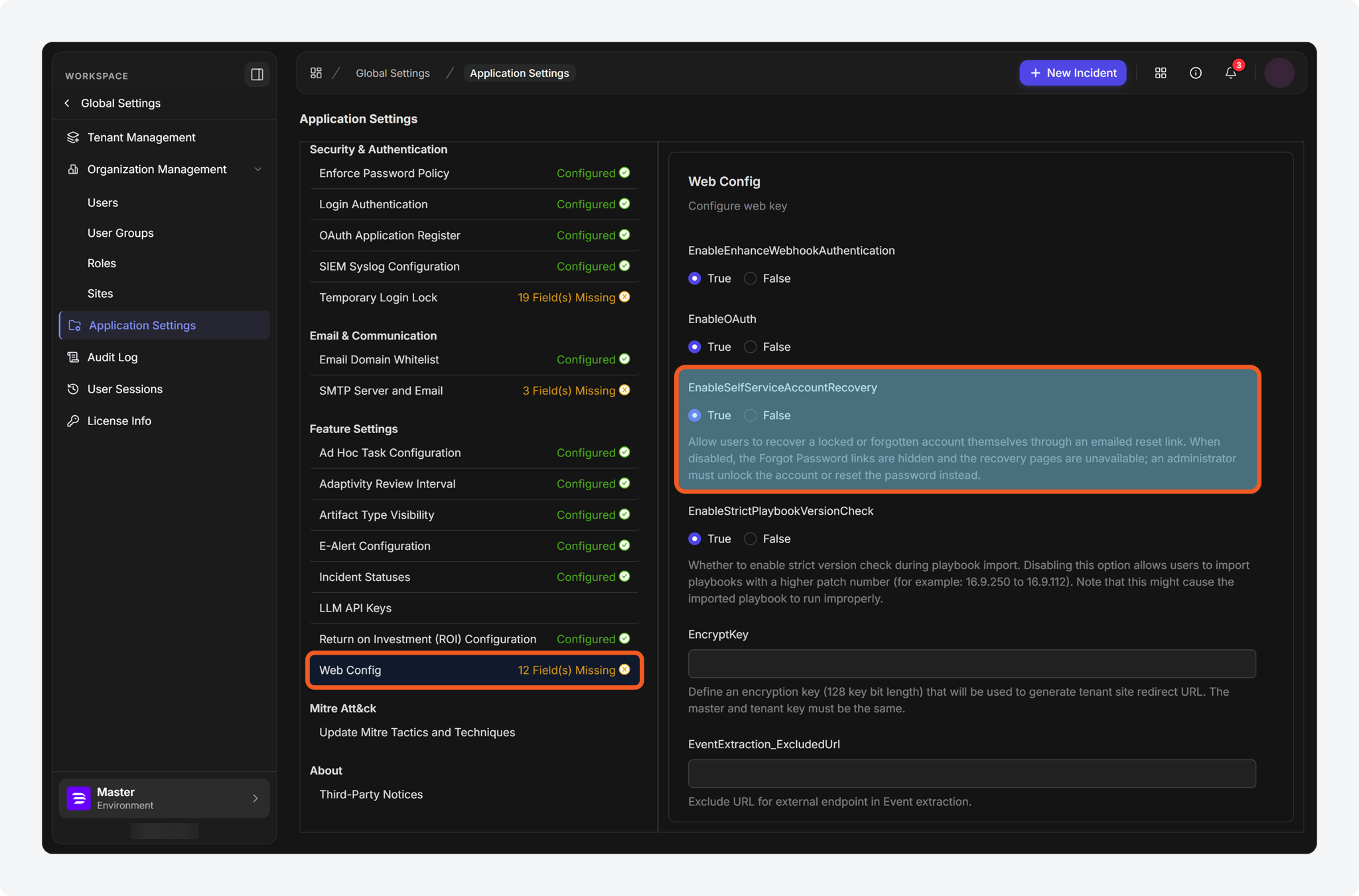 Self-Service Account Recovery