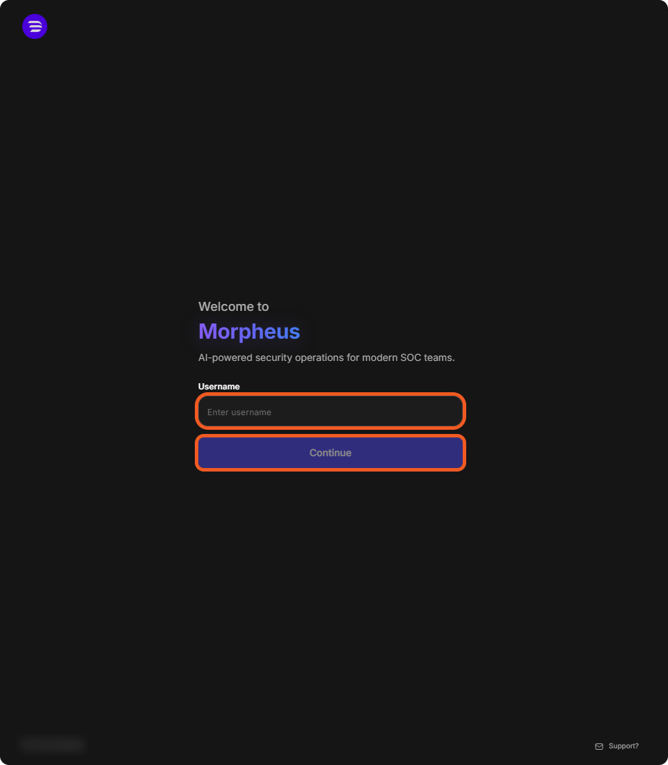 The D3 sign-in page with the Username box and the Continue button