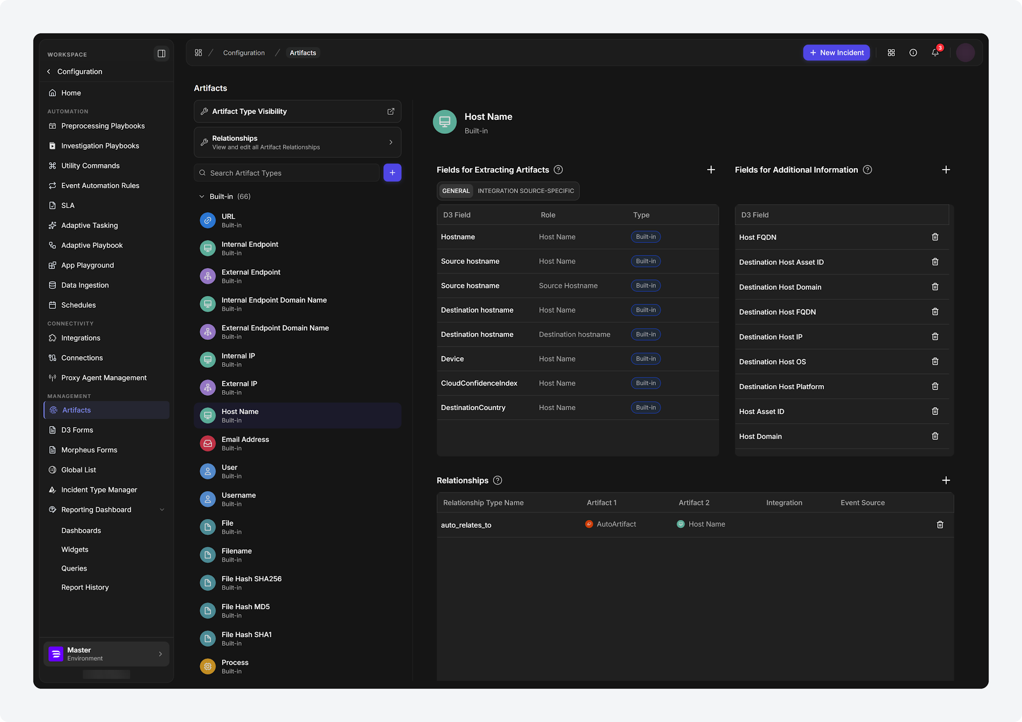 Artifacts Configuration Page Revamp