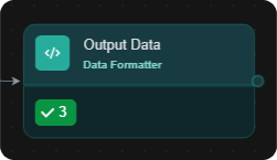Output Data task ran three times