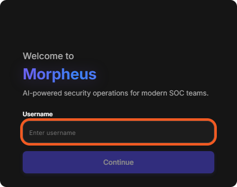 The D3 sign-in page with the Username box