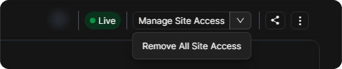Remove All Site Access
