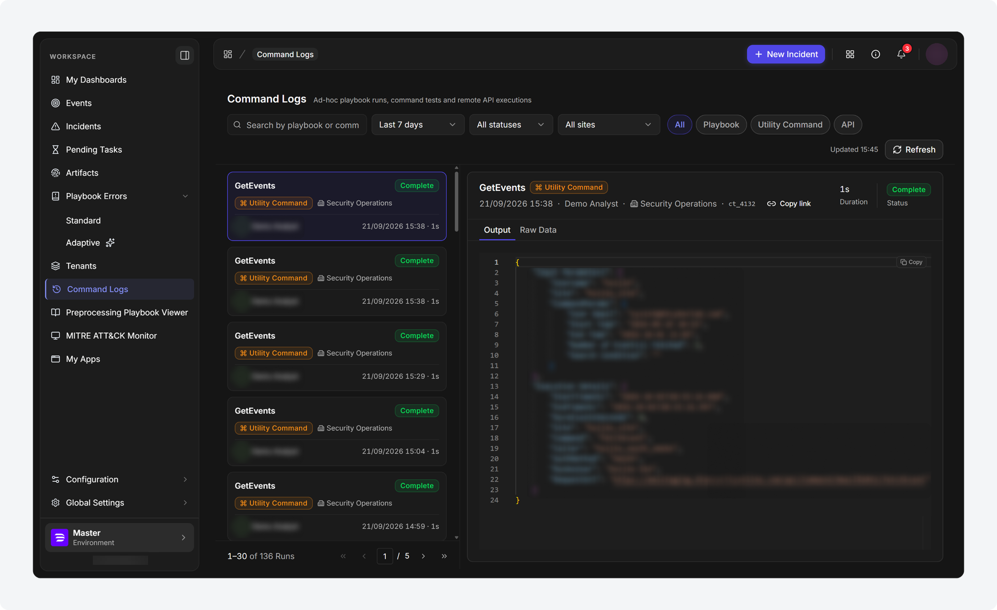 Command Logs Module